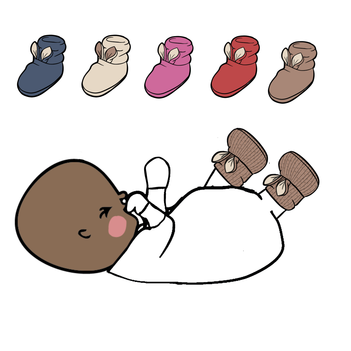 MADE TO ORDER Bunny Booties