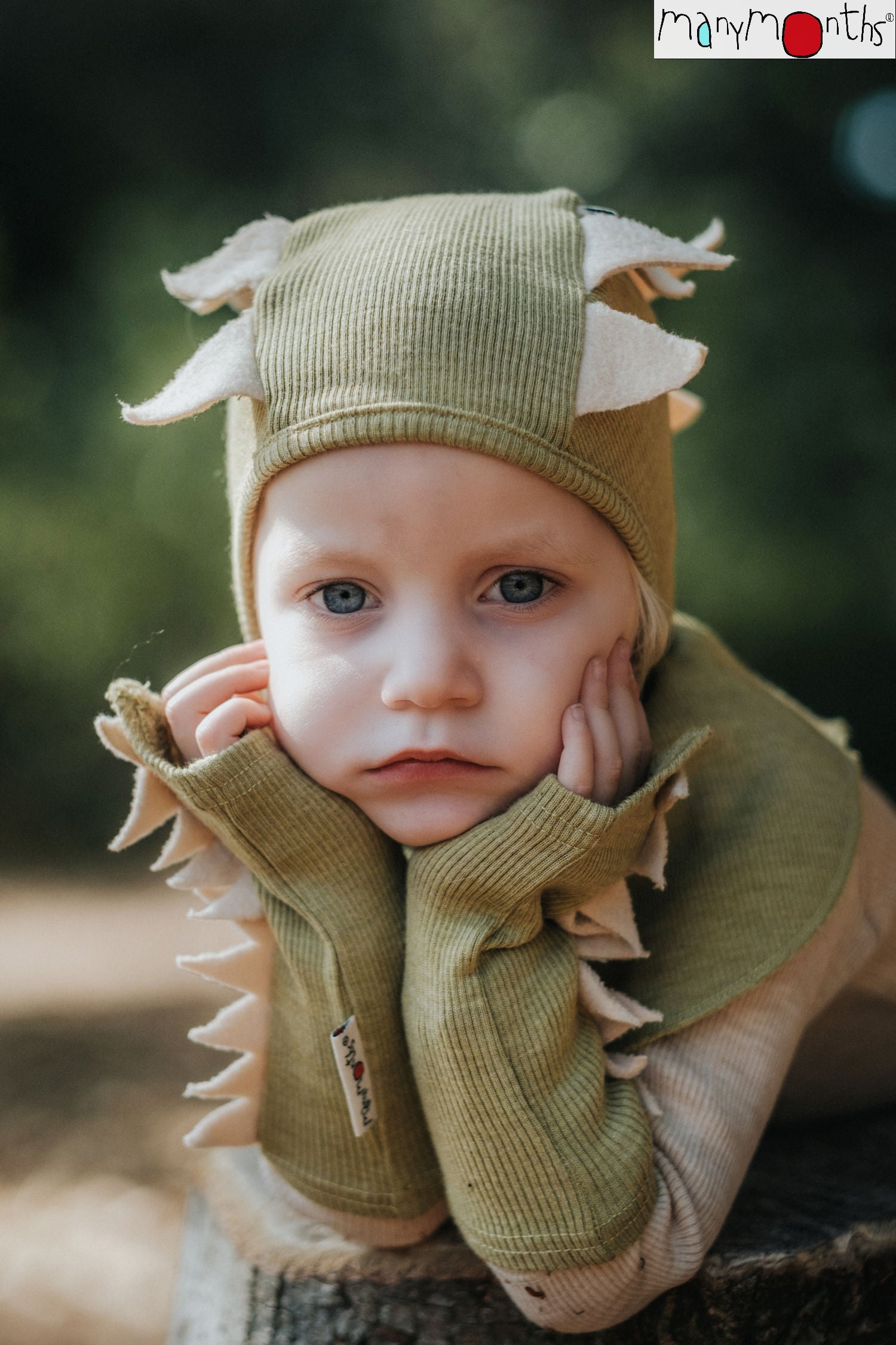 PREORDER Dino Hood (boiled wool spikes)