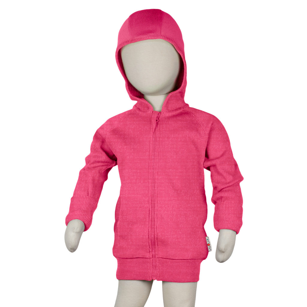 PREORDER Hooded Zip Cardigan with Side Pockets