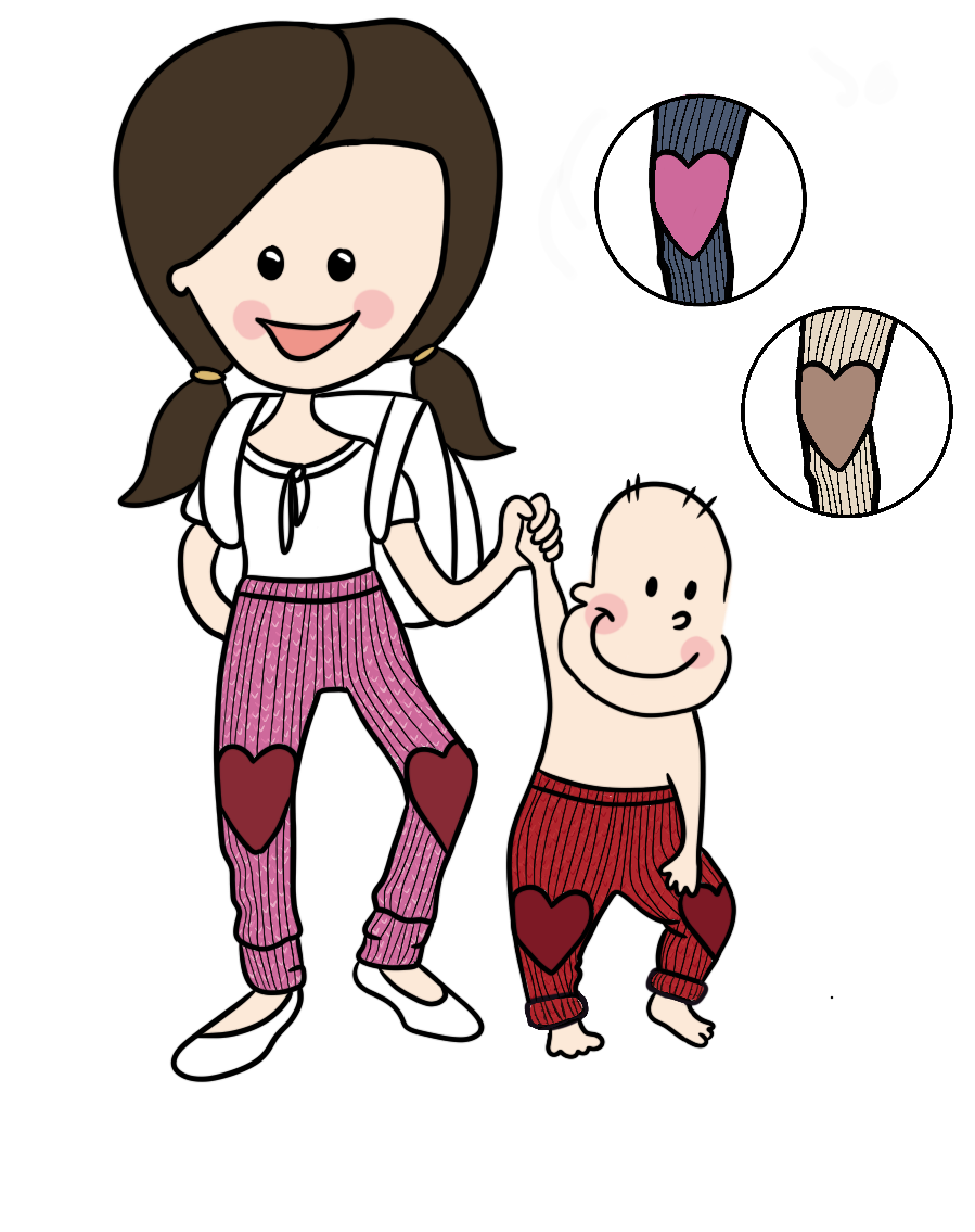 MADE TO ORDER Leggings with Heart Patches