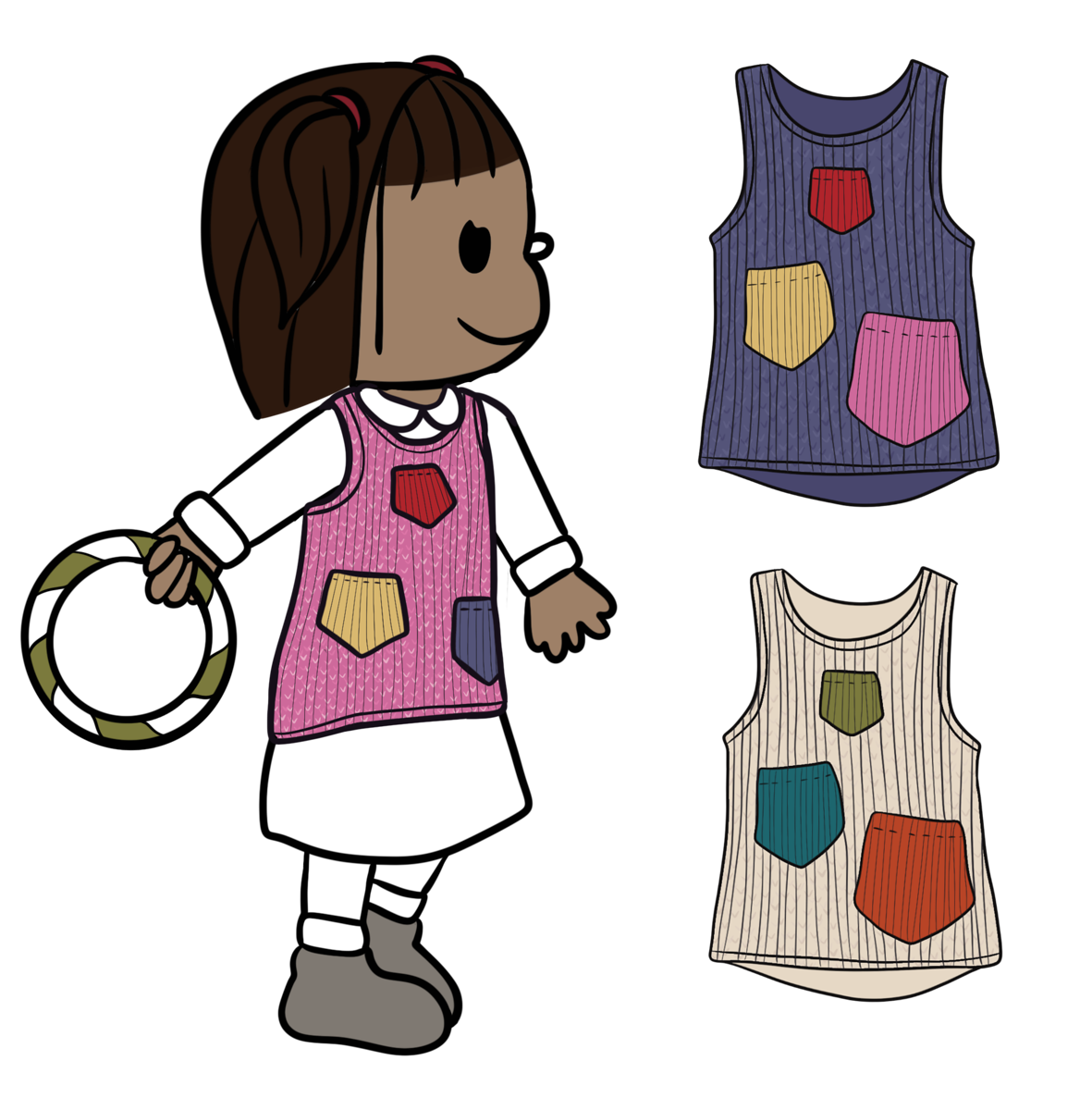 PREORDER Thermal Under/Over Top with Gem Pockets