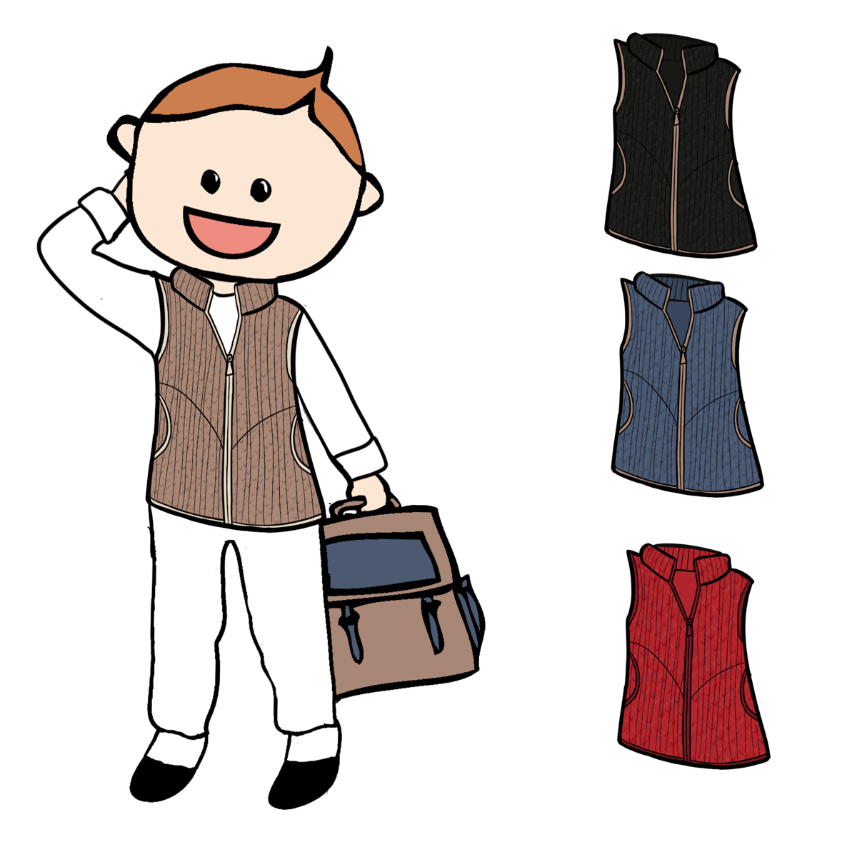 PREORDER Zip Gilet Vest with Pockets