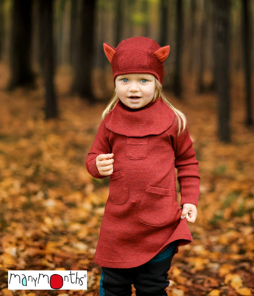 Kids Merino Wool Pockets Dress – ManyMonths® Treasure