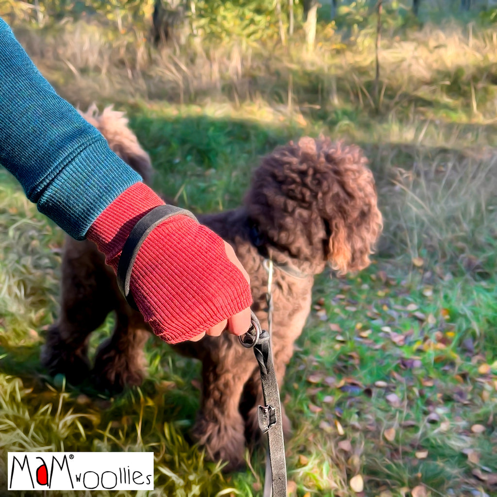 MaM® Adult/Teen Merino Wool Long Fingerless Mittens