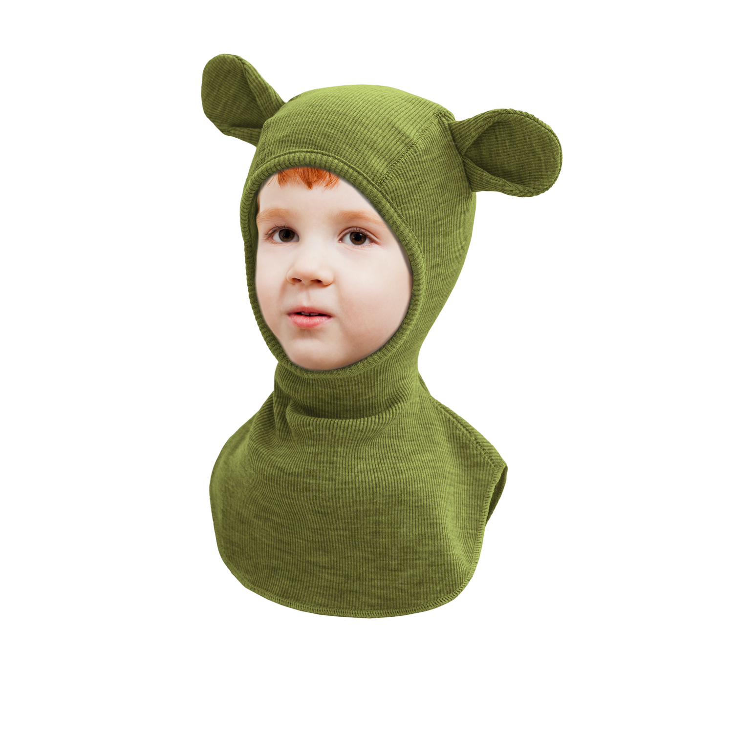 ManyMonths® - Kids Balaclava Hood Wool Elephant with Teddy Bear Ears