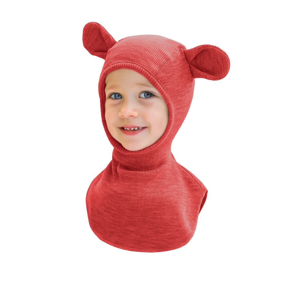 ManyMonths® - Kids Balaclava Hood Wool Elephant with Teddy Bear Ears