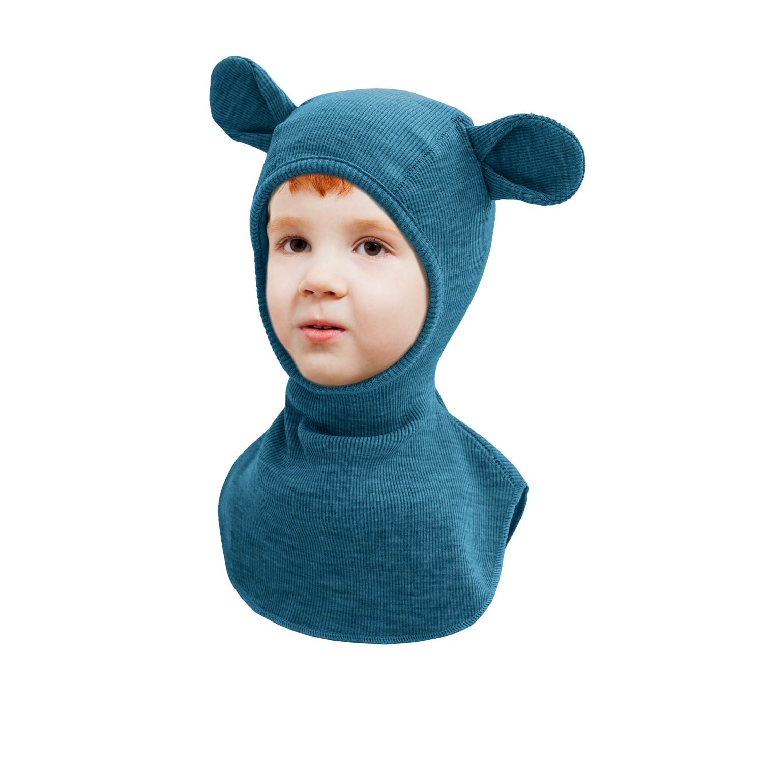 ManyMonths® - Kids Balaclava Hood Wool Elephant with Teddy Bear Ears