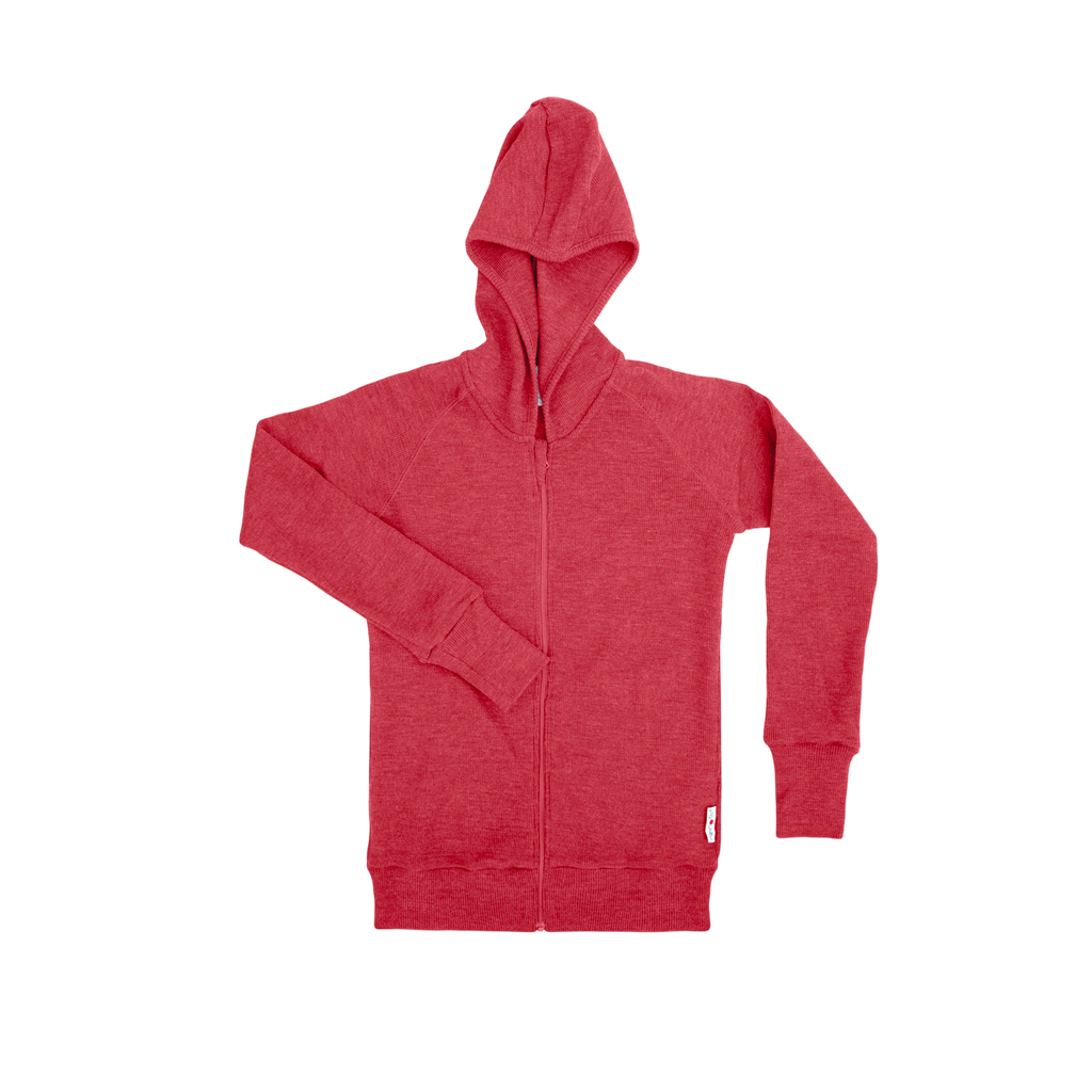 ManyMonths® – Kids Merino Wool Hooded Cardigan with Side Pockets