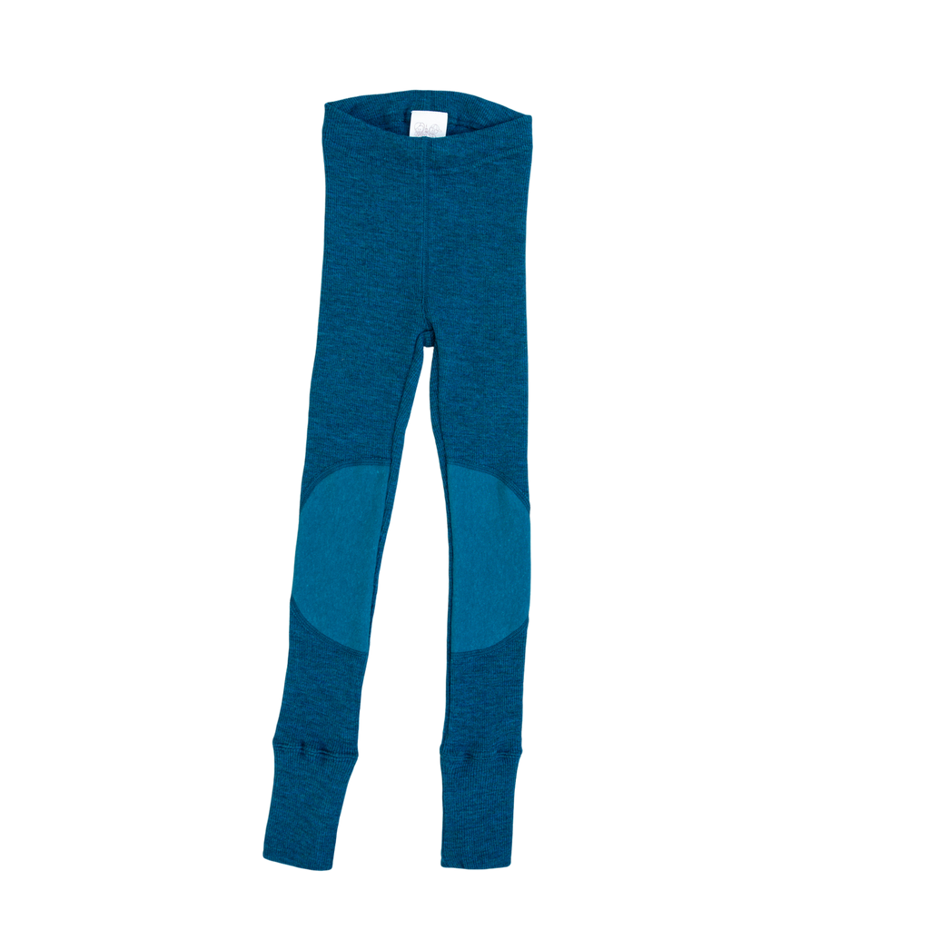 ManyMonths® Unisex Kids Merino Wool Leggings with Knee Patches