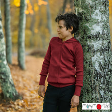 ManyMonths® – Kids Merino Wool Hooded Cardigan with Side Pockets