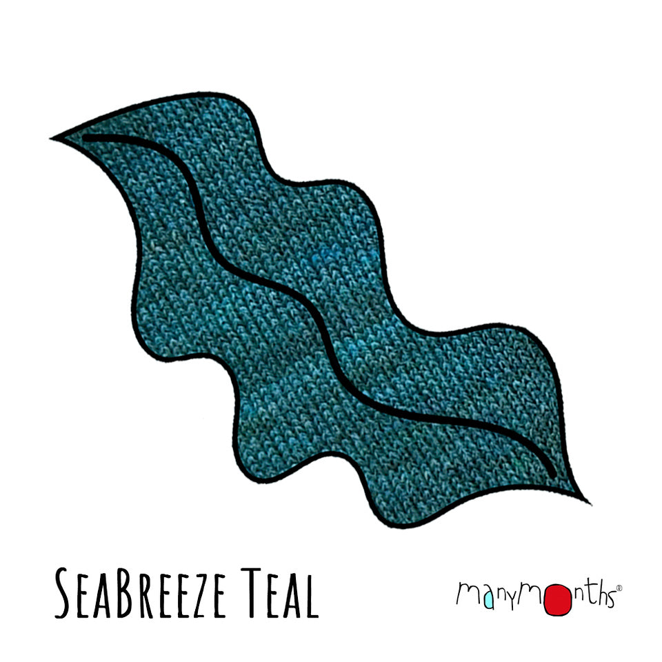 manymonths seabreeze teal color