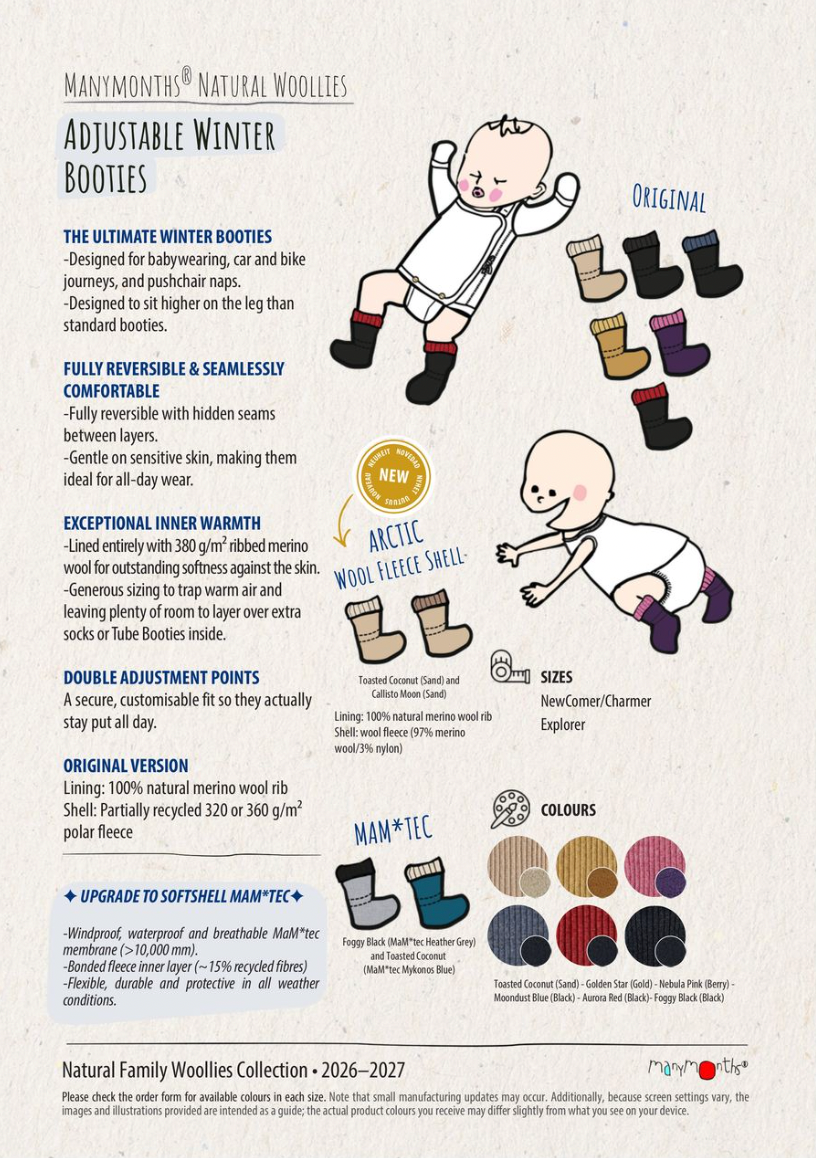 PREORDER Adjustable Winter Booties *MaM Tec*
