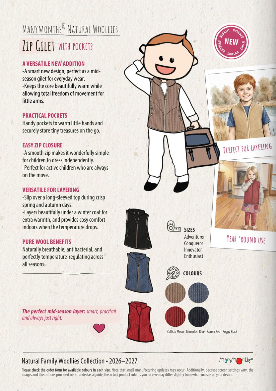 PREORDER Zip Gilet Vest with Pockets