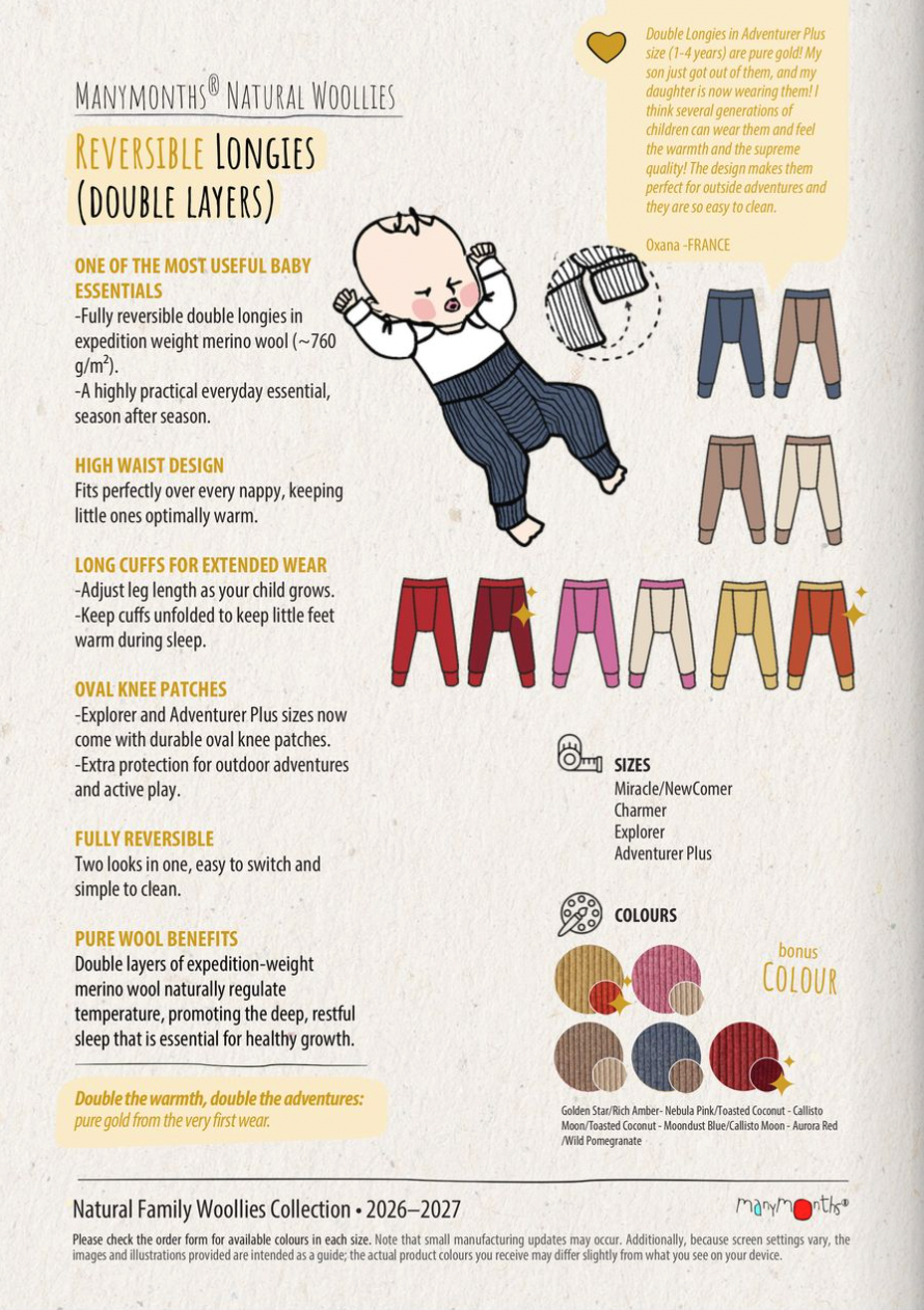 PREORDER Reversible Longies