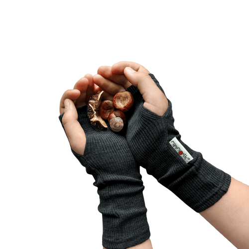 MaM® Adult/Teen Merino Wool Long Fingerless Mittens - Wee Seedling