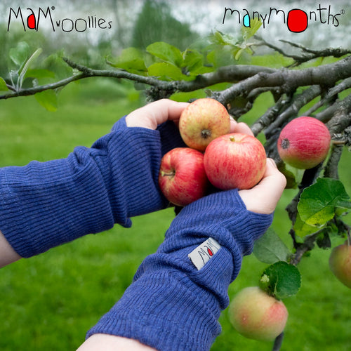 MaM® Adult/Teen Merino Wool Long Fingerless Mittens - Wee Seedling