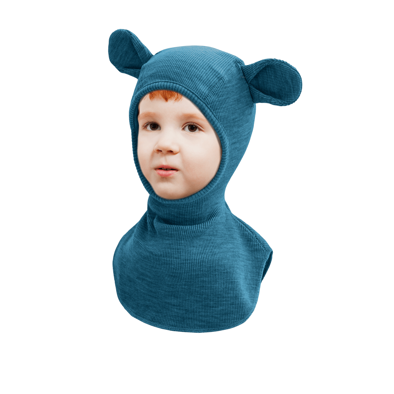 ManyMonths® - Kids Balaclava Hood Wool Elephant with Teddy Bear Ears - Wee Seedling