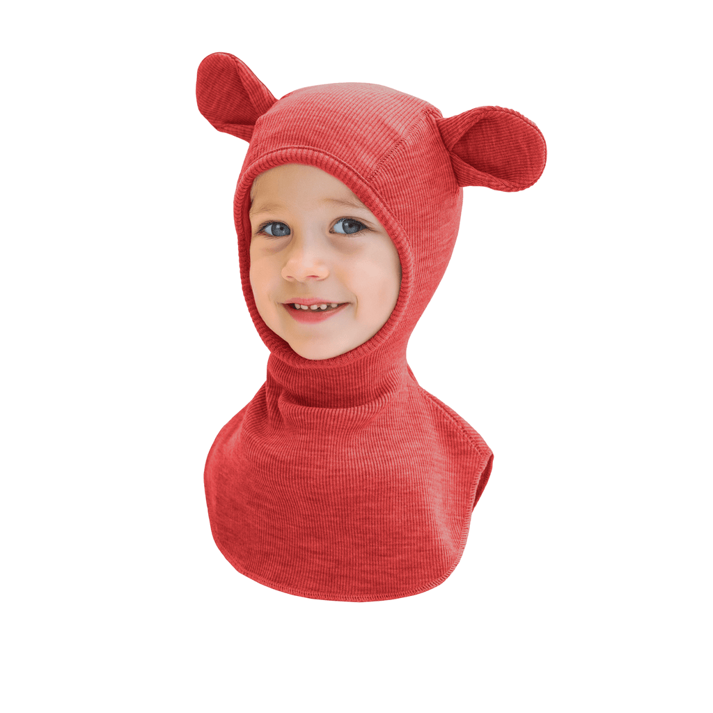 ManyMonths® - Kids Balaclava Hood Wool Elephant with Teddy Bear Ears - Wee Seedling