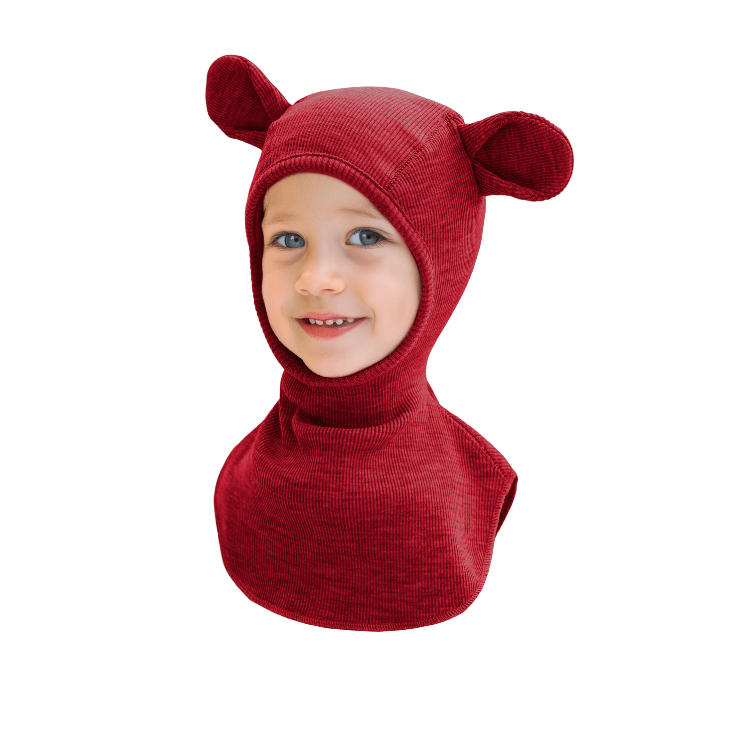 ManyMonths® - Kids Balaclava Hood Wool Elephant with Teddy Bear Ears - Wee Seedling