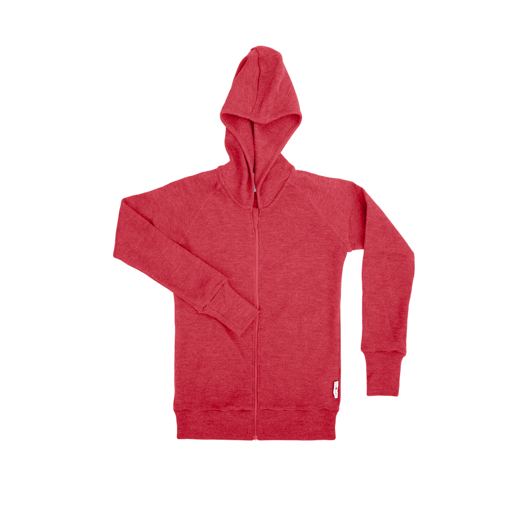 ManyMonths® – Kids Merino Wool Hooded Cardigan with Side Pockets - Wee Seedling