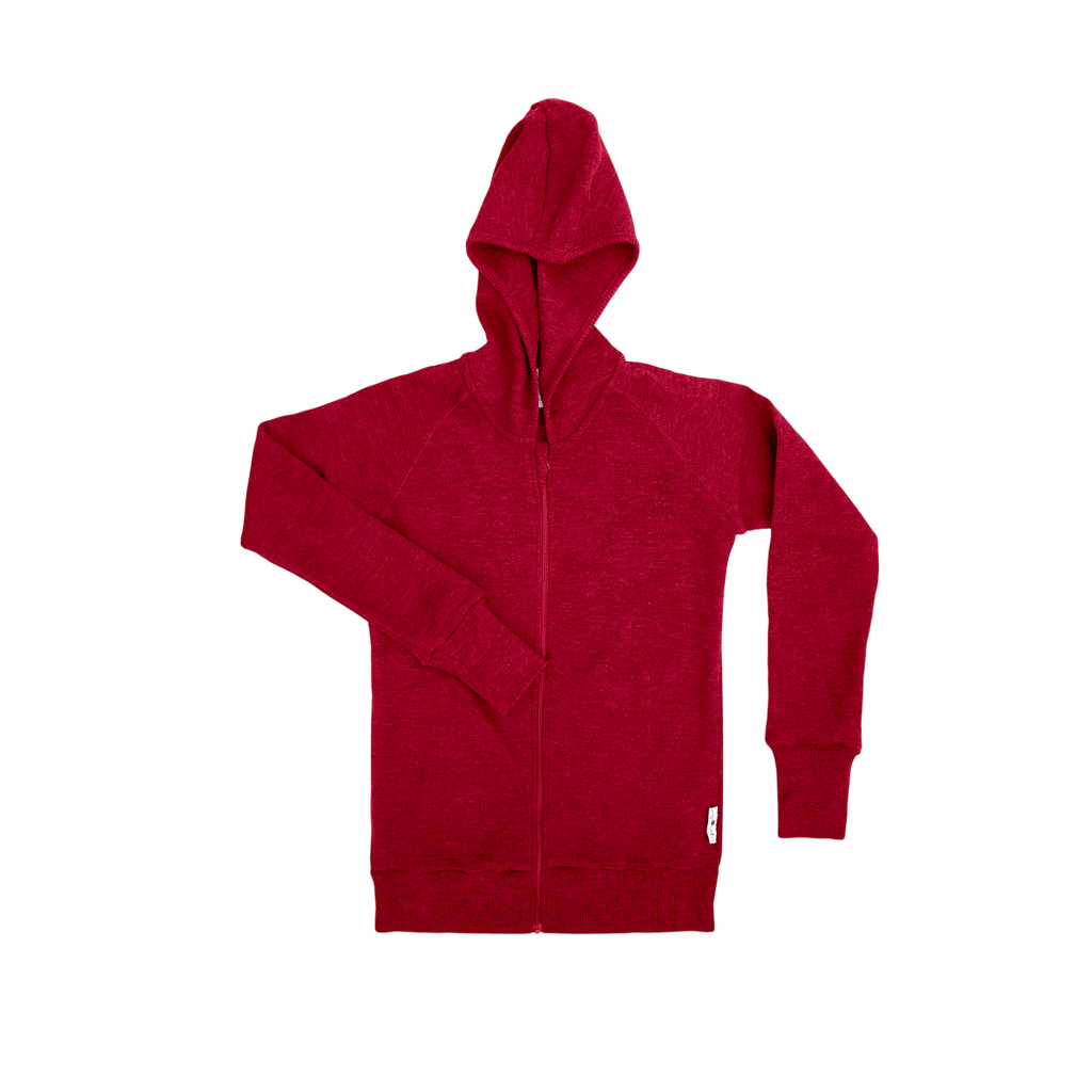ManyMonths® – Kids Merino Wool Hooded Cardigan with Side Pockets - Wee Seedling