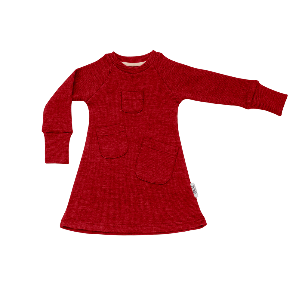 ManyMonths® - Kids Merino Wool Treasure Pockets Dress/Tunic - Wee Seedling