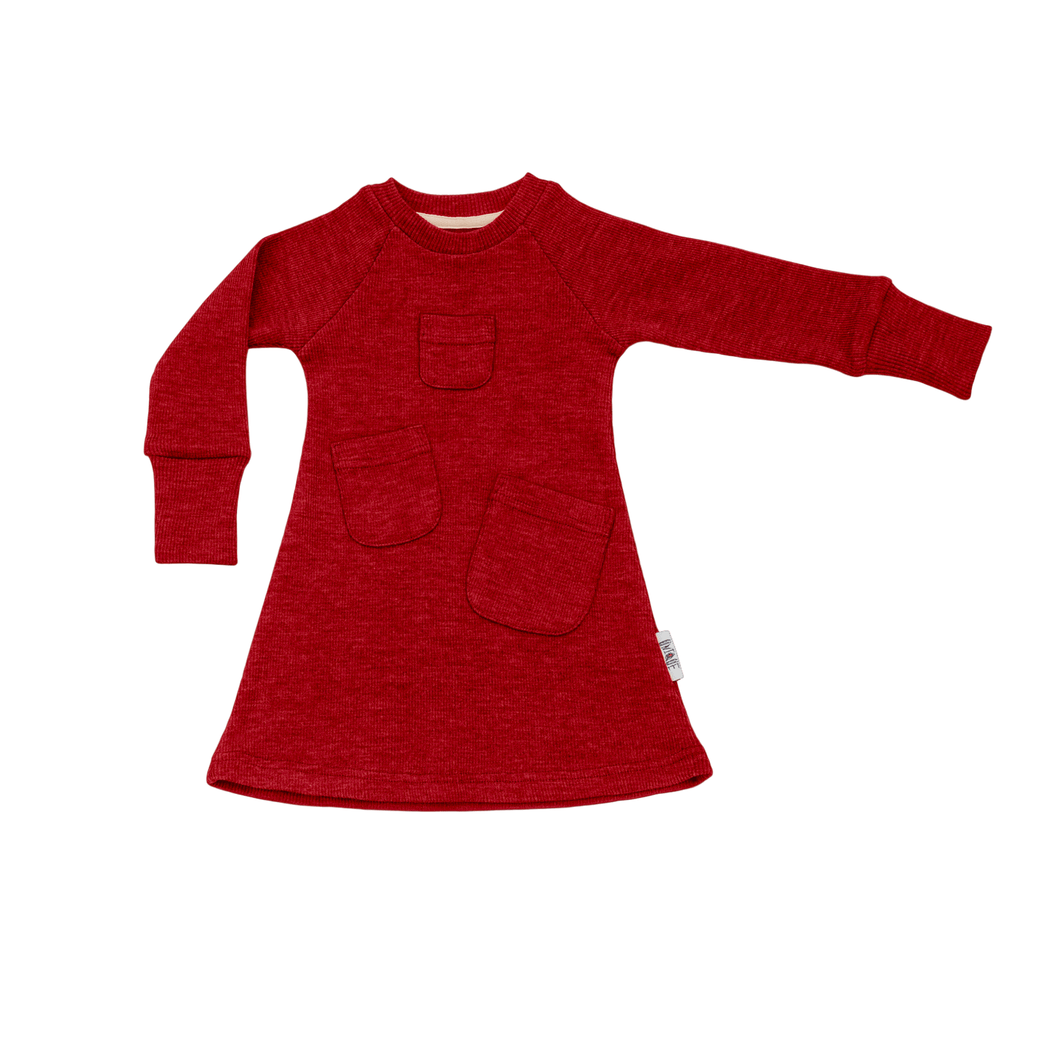 ManyMonths® - Kids Merino Wool Treasure Pockets Dress/Tunic - Wee Seedling