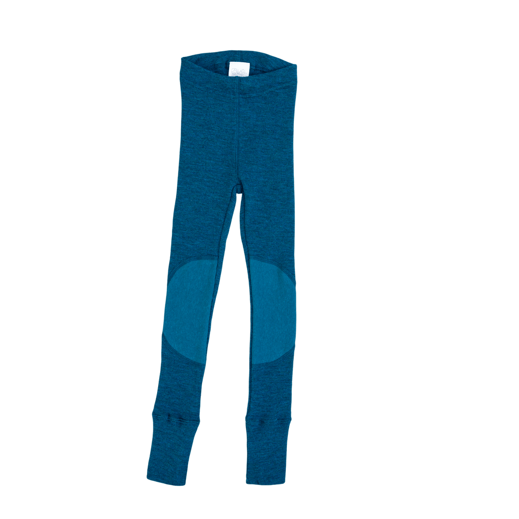 ManyMonths® Unisex Kids Merino Wool Leggings with Knee Patches - Wee Seedling