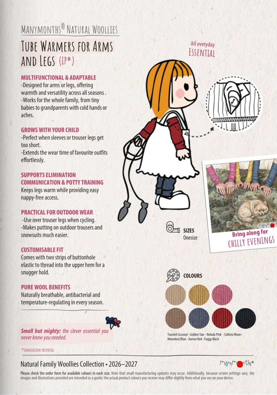 PREORDER Tube Warmers for Arms and Legs